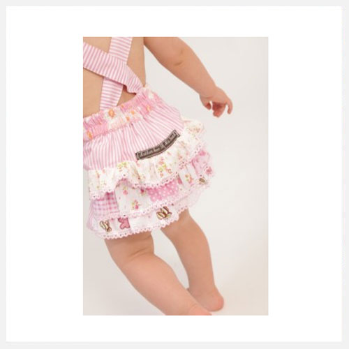 Arthur Ave Frilly Bum Overalls