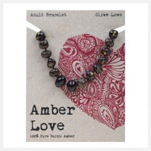 Amber Love Bracelet Olive (Adult) 20cm