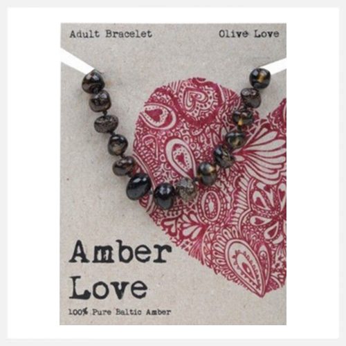 Amber Love - Bracelet Olive (Adult) 20cm