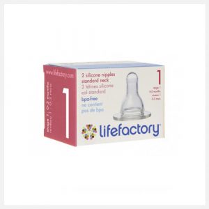 Lifefactory Stage 1 Nipples (0-3 month) Pack of 2