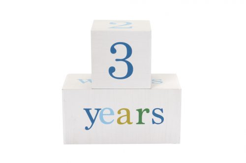 All4Ella - Wooden Milestone Blocks White