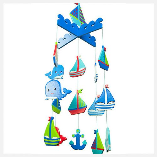 Goldfish Gifts - Handmade Mobile - Boats