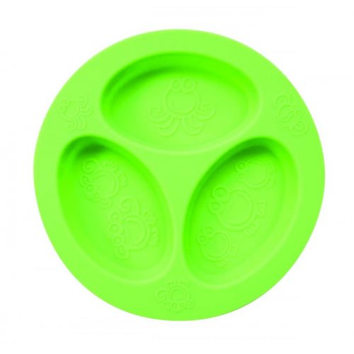 oogaa-silicone-Divided-Plate-green
