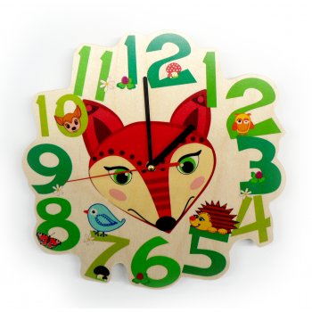 Hess-spielzeug-wall-clock-fox