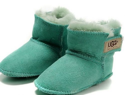 Baby Toddler Soft Sole Ugg Boot in Green