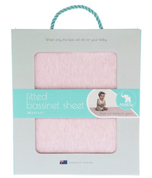 All4Ella-fitted-bassinet-sheet-pink