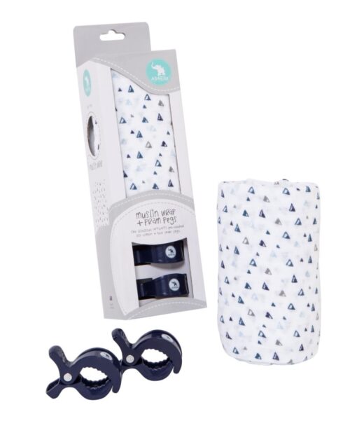 All4Ella - Bamboo Wrap + Pram Pegs - Triangle