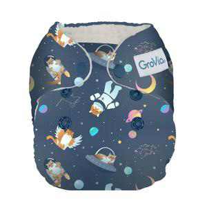 Grovia - Newborn Nappy Ltd Ed. All Good Cats Go To Space